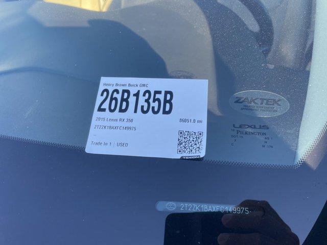 used 2015 Lexus RX 350 car, priced at $19,349