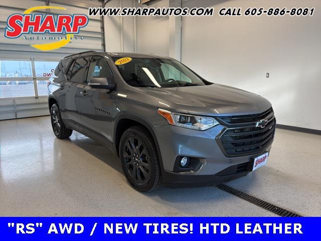 used 2021 Chevrolet Traverse car, priced at $22,998