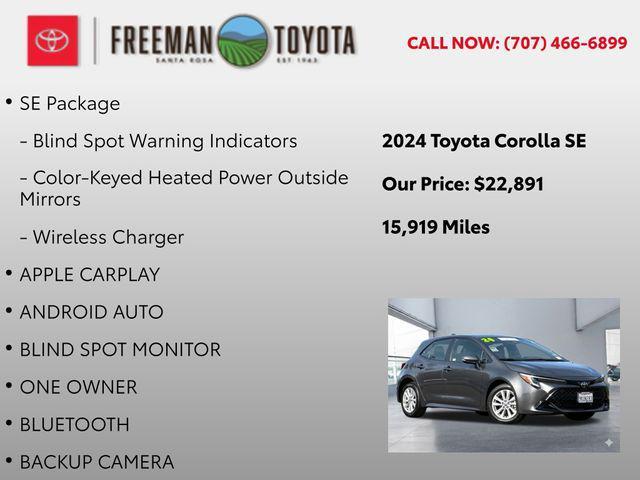 used 2024 Toyota Corolla car, priced at $22,891