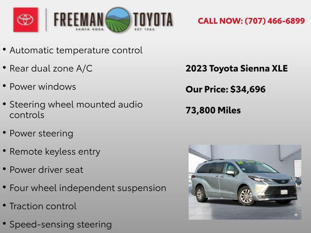 used 2023 Toyota Sienna car, priced at $34,696