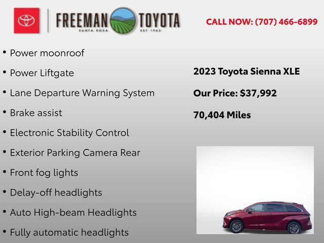 used 2023 Toyota Sienna car, priced at $37,992