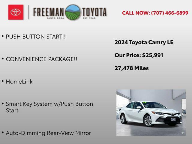 used 2024 Toyota Camry car, priced at $25,991
