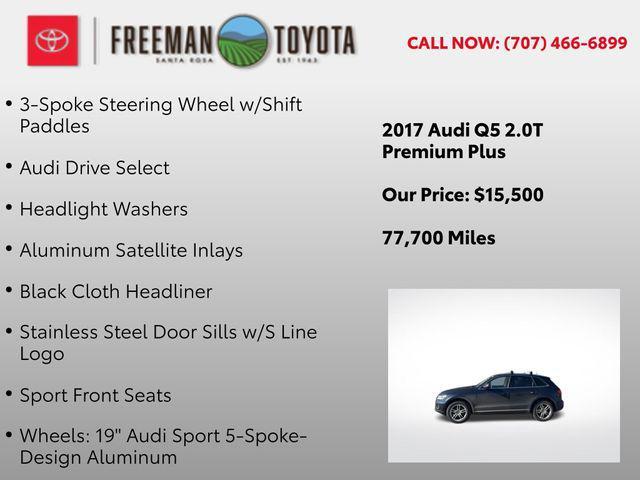used 2017 Audi Q5 car, priced at $15,500