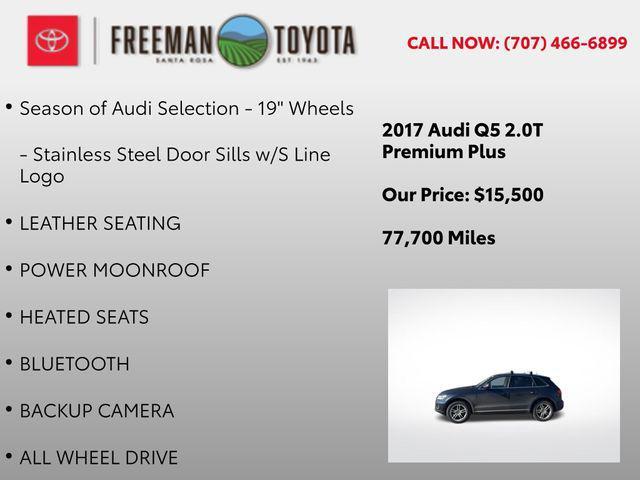 used 2017 Audi Q5 car, priced at $15,500