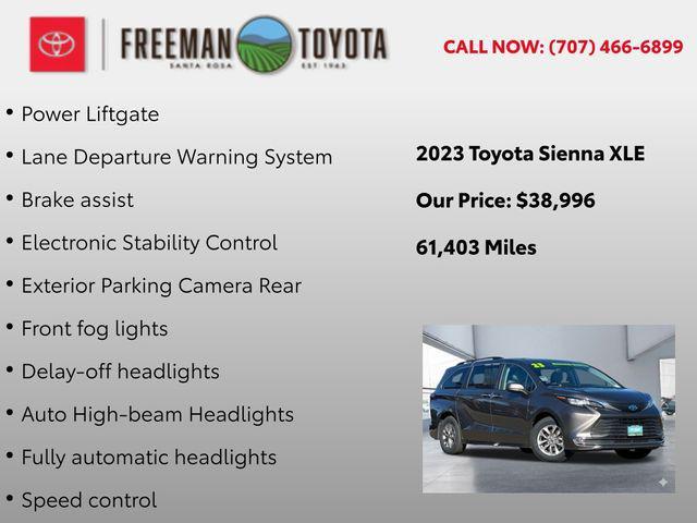 used 2023 Toyota Sienna car, priced at $38,996