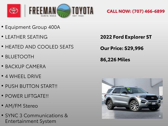 used 2022 Ford Explorer car, priced at $29,996
