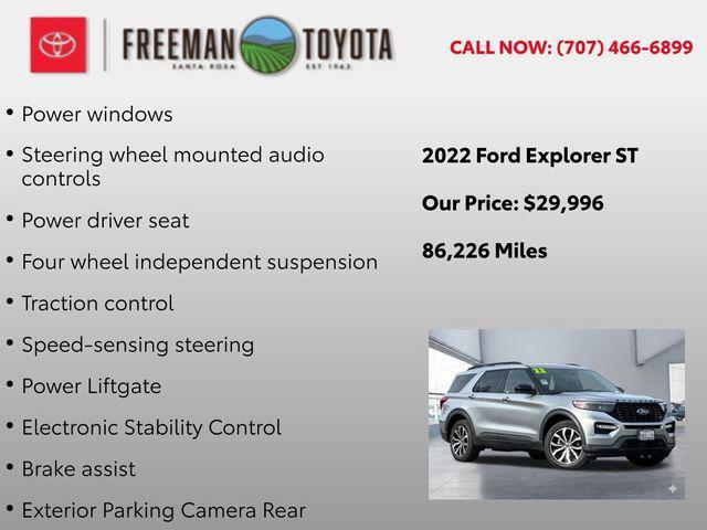 used 2022 Ford Explorer car, priced at $29,996