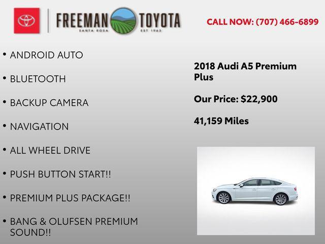 used 2018 Audi A5 car, priced at $22,900