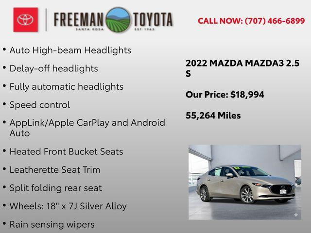 used 2022 Mazda Mazda3 car, priced at $18,994