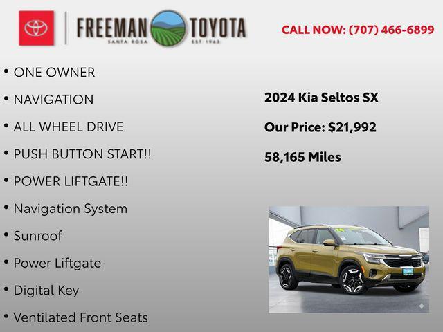 used 2024 Kia Seltos car, priced at $21,992