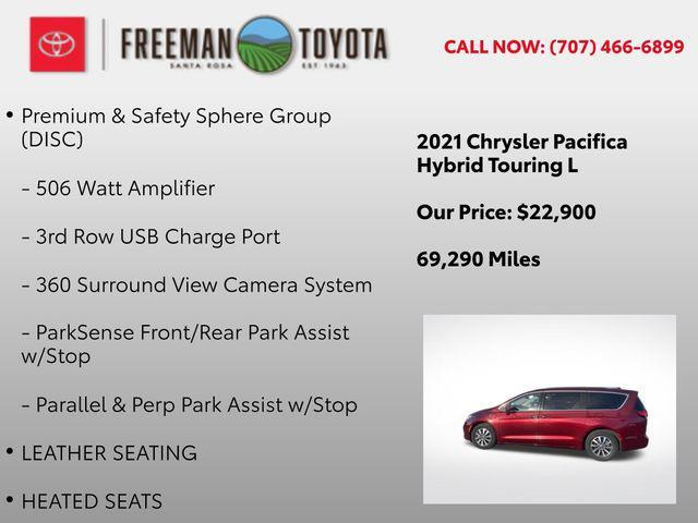 used 2021 Chrysler Pacifica Hybrid car, priced at $22,900
