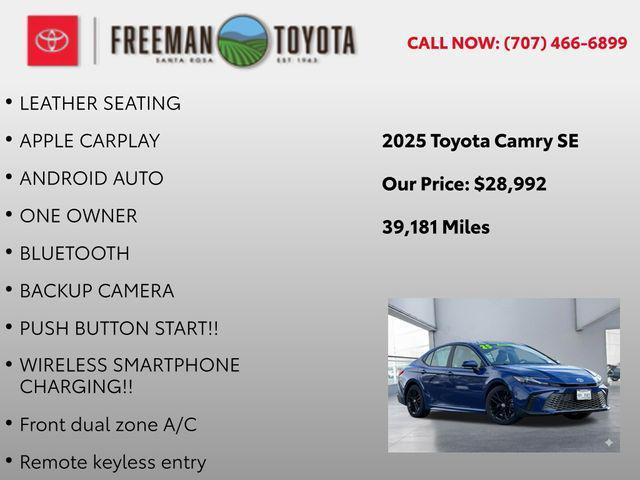 used 2025 Toyota Camry car, priced at $28,992