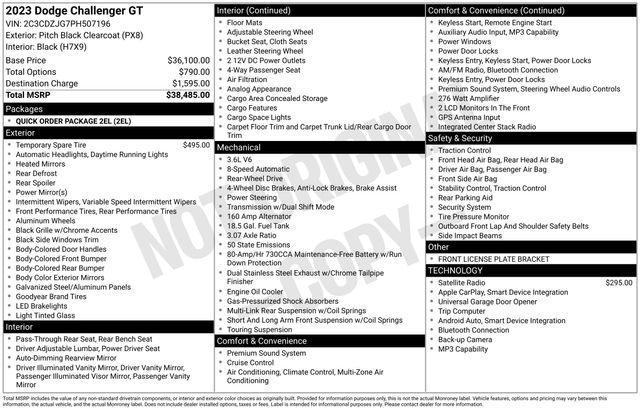 used 2023 Dodge Challenger car, priced at $22,996