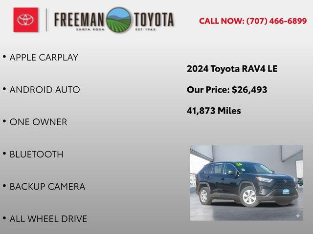 used 2024 Toyota RAV4 car, priced at $26,493