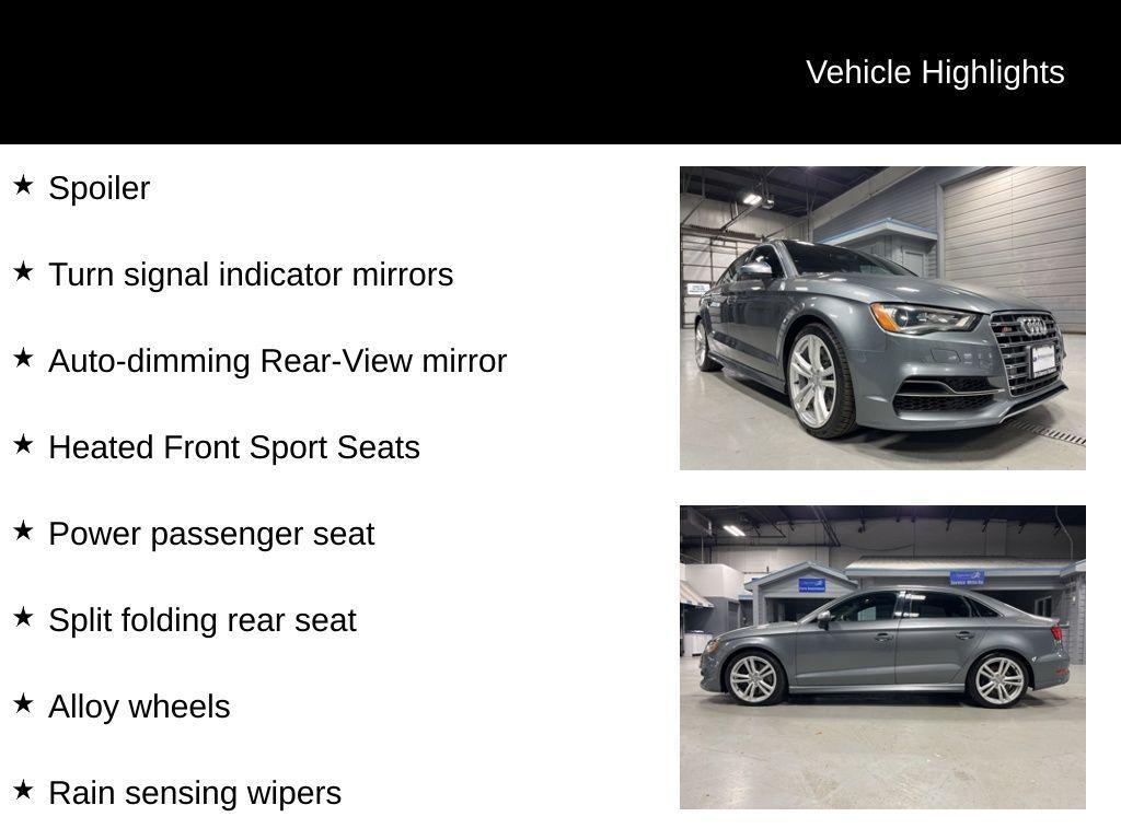 used 2016 Audi S3 car, priced at $14,902