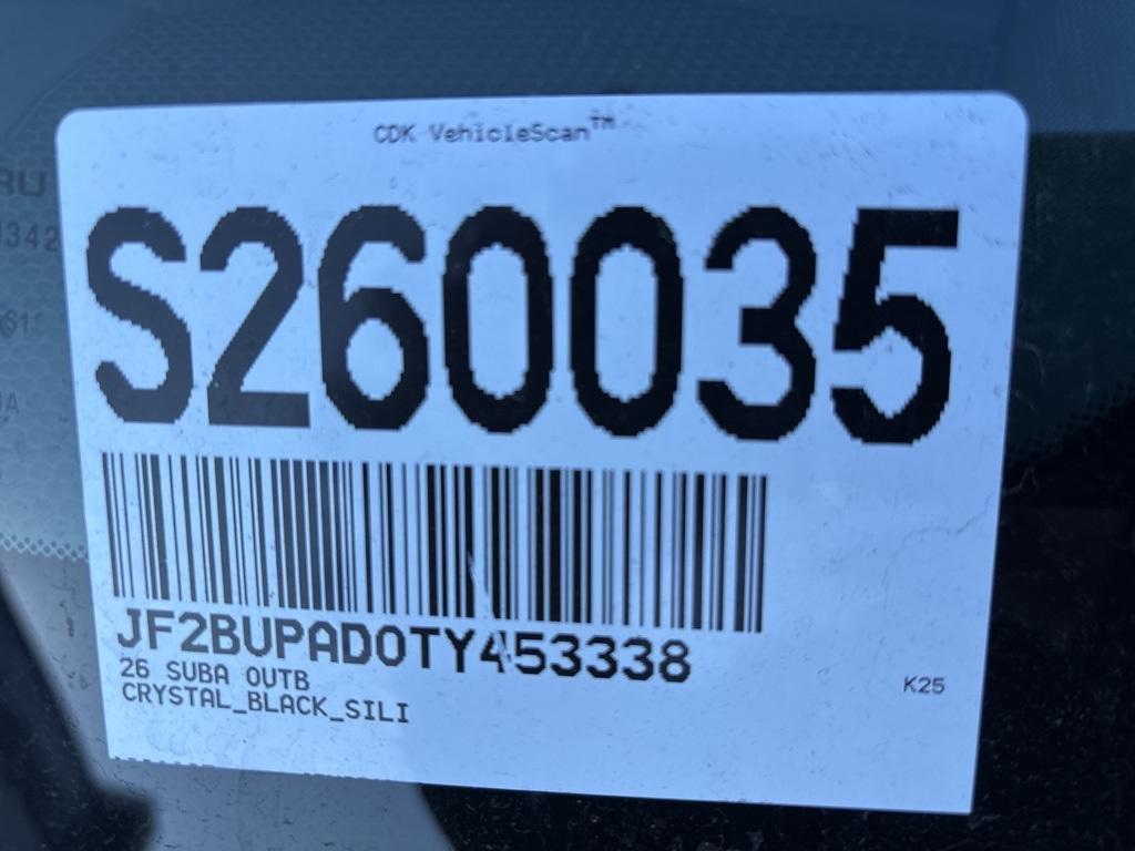 new 2026 Subaru Outback car, priced at $37,094