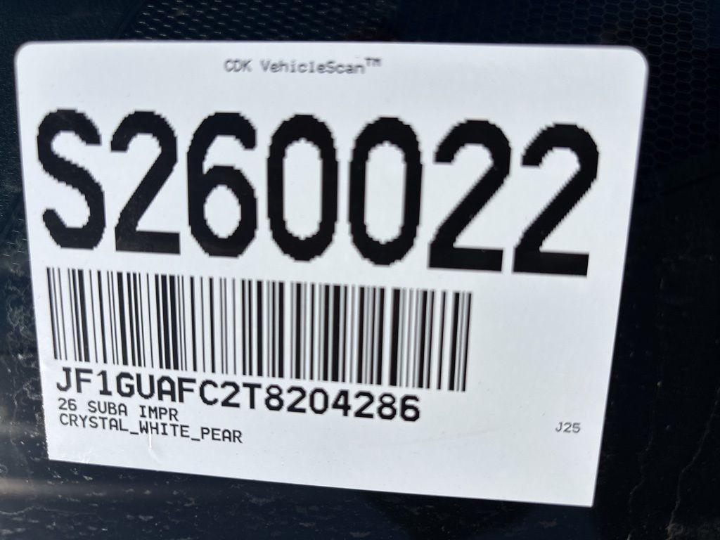 new 2026 Subaru Impreza car, priced at $30,516