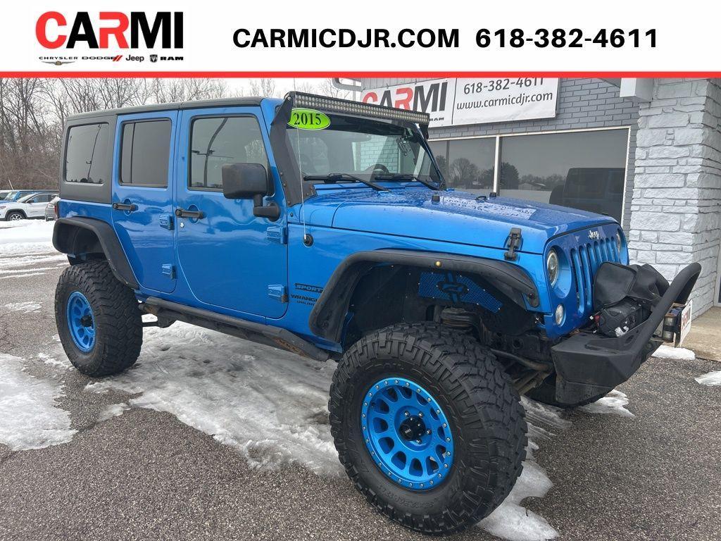 used 2015 Jeep Wrangler Unlimited car, priced at $19,995