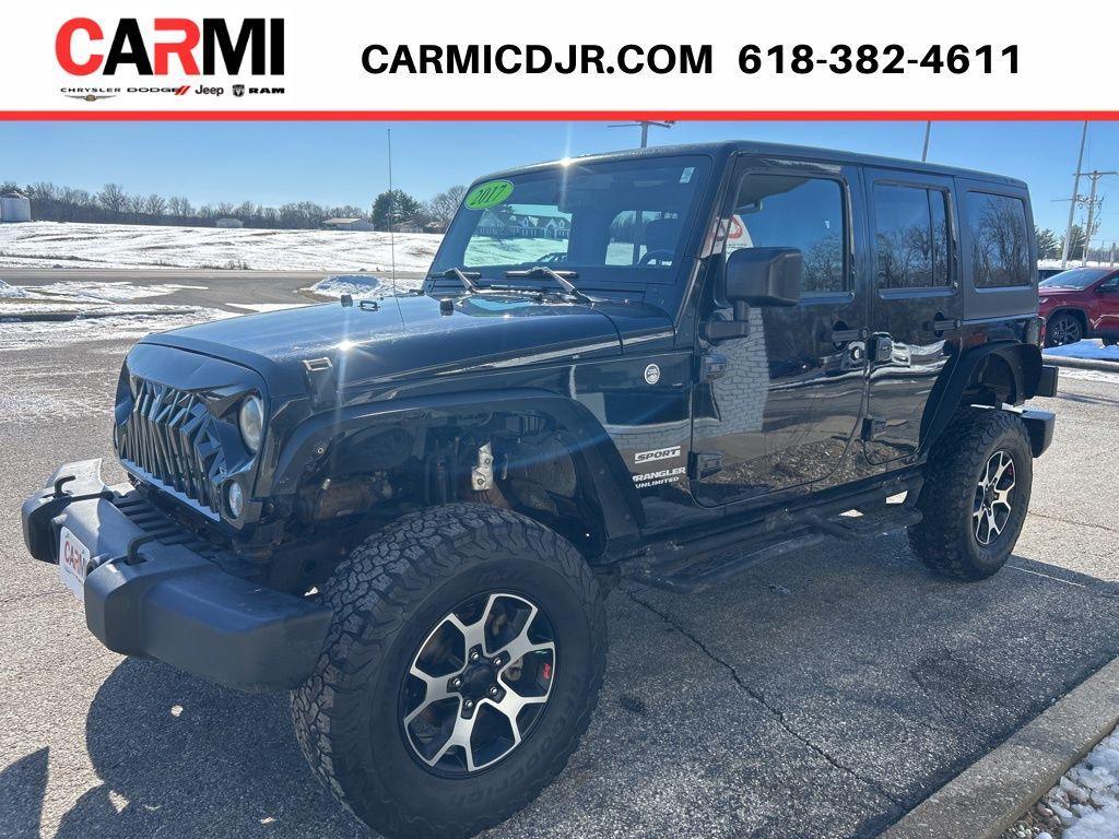 used 2017 Jeep Wrangler Unlimited car, priced at $18,495