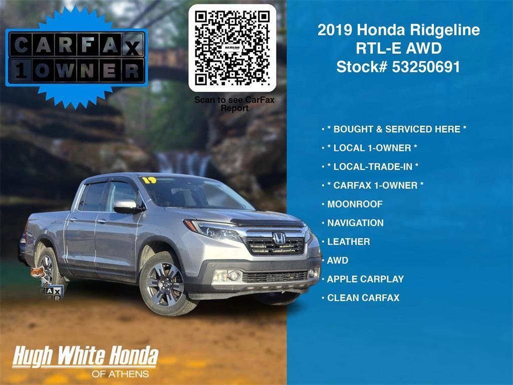 used 2019 Honda Ridgeline car, priced at $21,000
