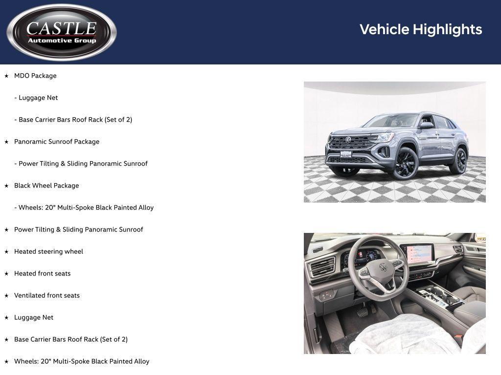 new 2026 Volkswagen Atlas Cross Sport car, priced at $45,052