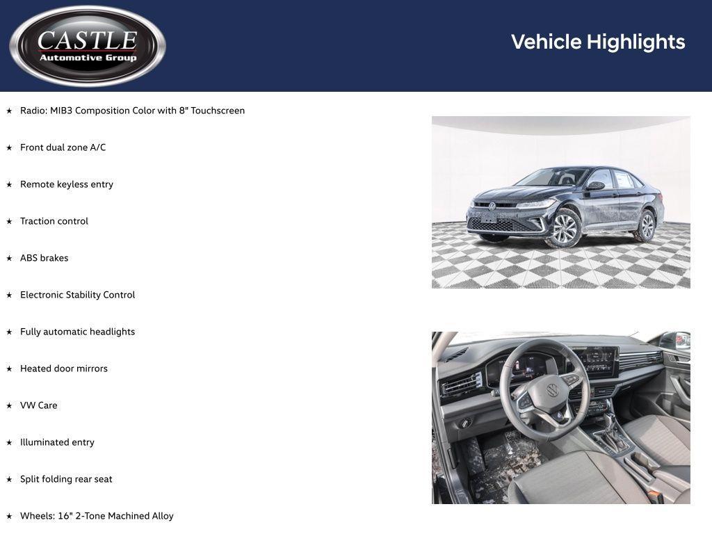 new 2026 Volkswagen Jetta car, priced at $24,221