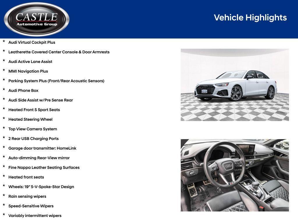 used 2023 Audi S4 car, priced at $44,099