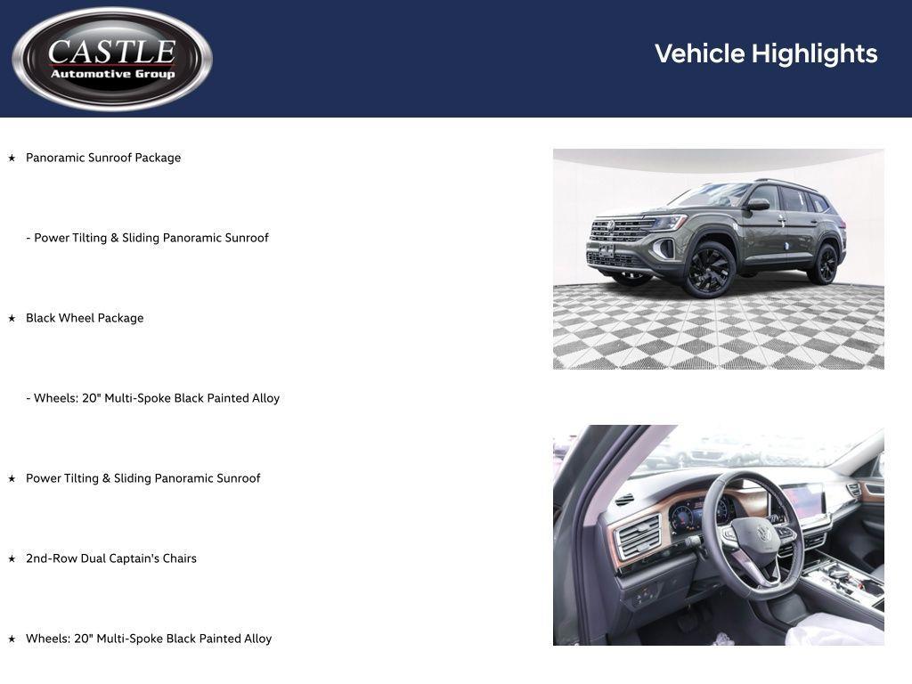 new 2026 Volkswagen Atlas car, priced at $45,620