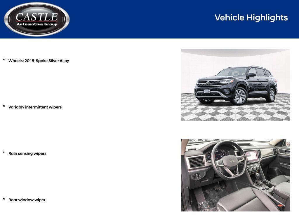used 2021 Volkswagen Atlas car, priced at $27,381