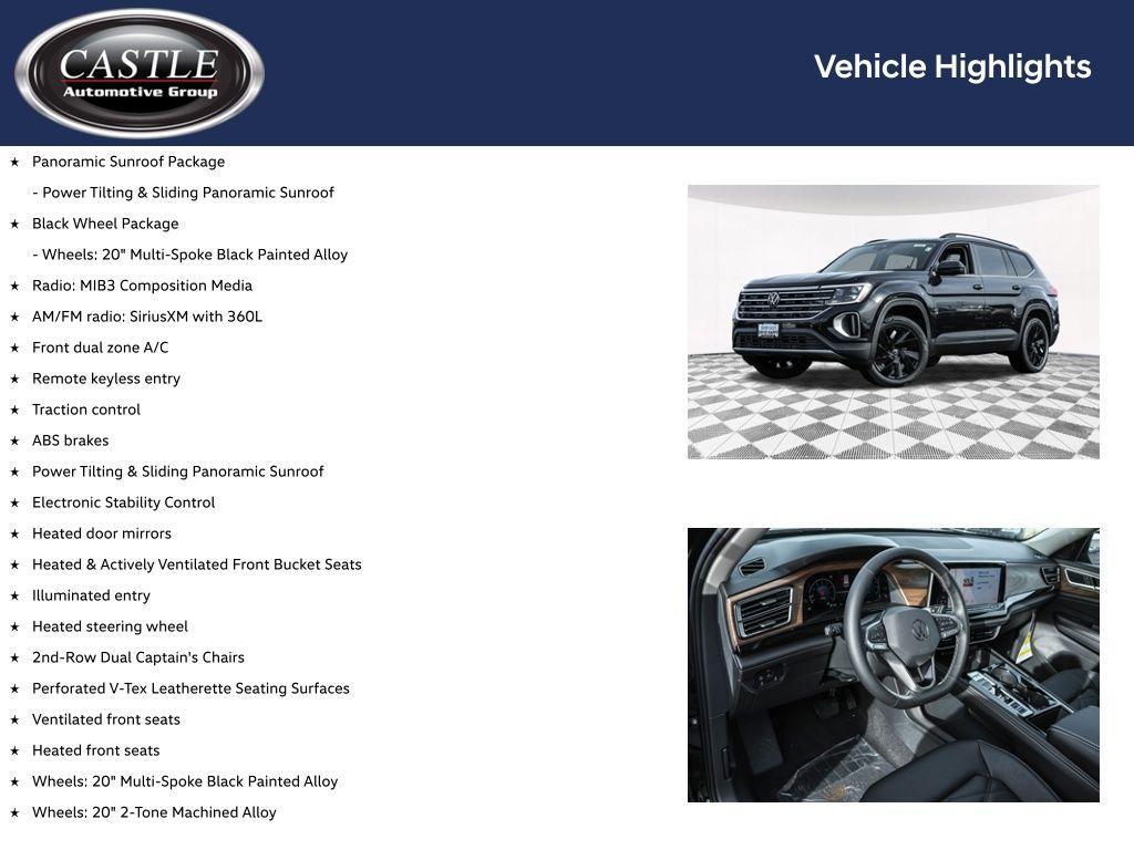 new 2026 Volkswagen Atlas car, priced at $45,620