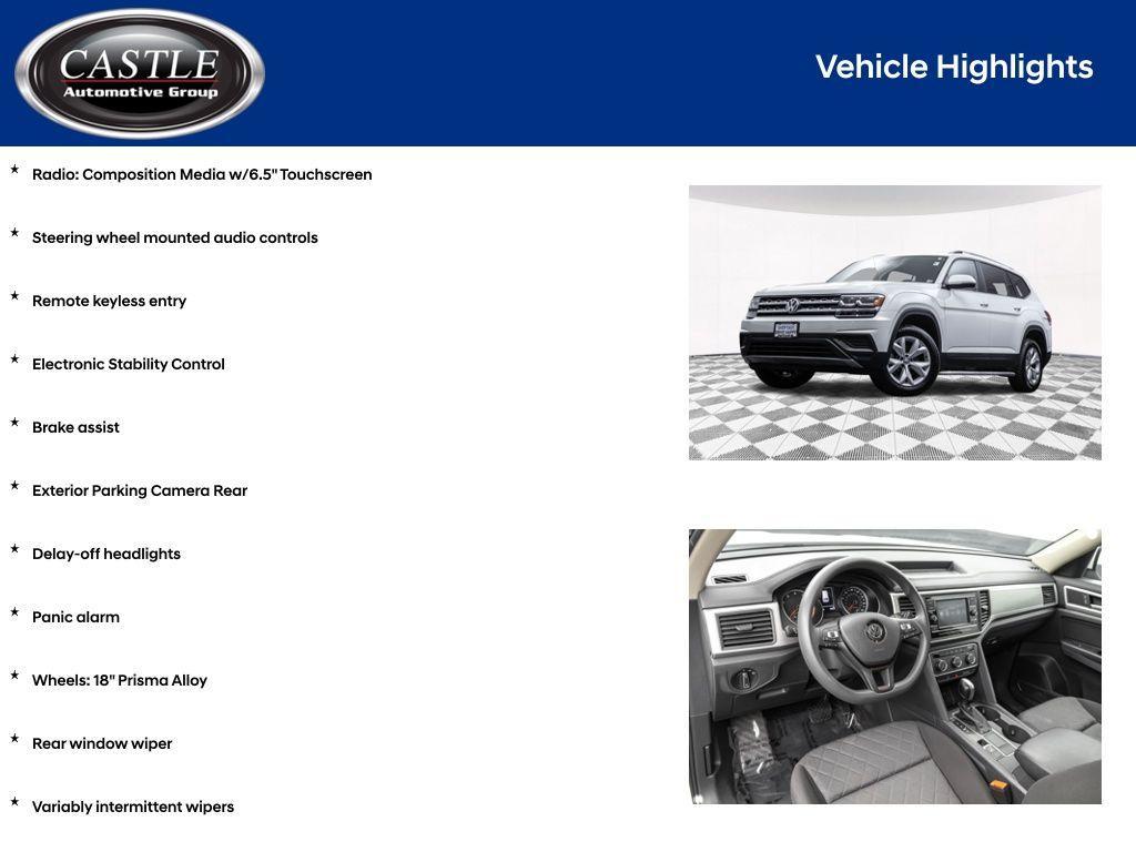 used 2018 Volkswagen Atlas car, priced at $13,452