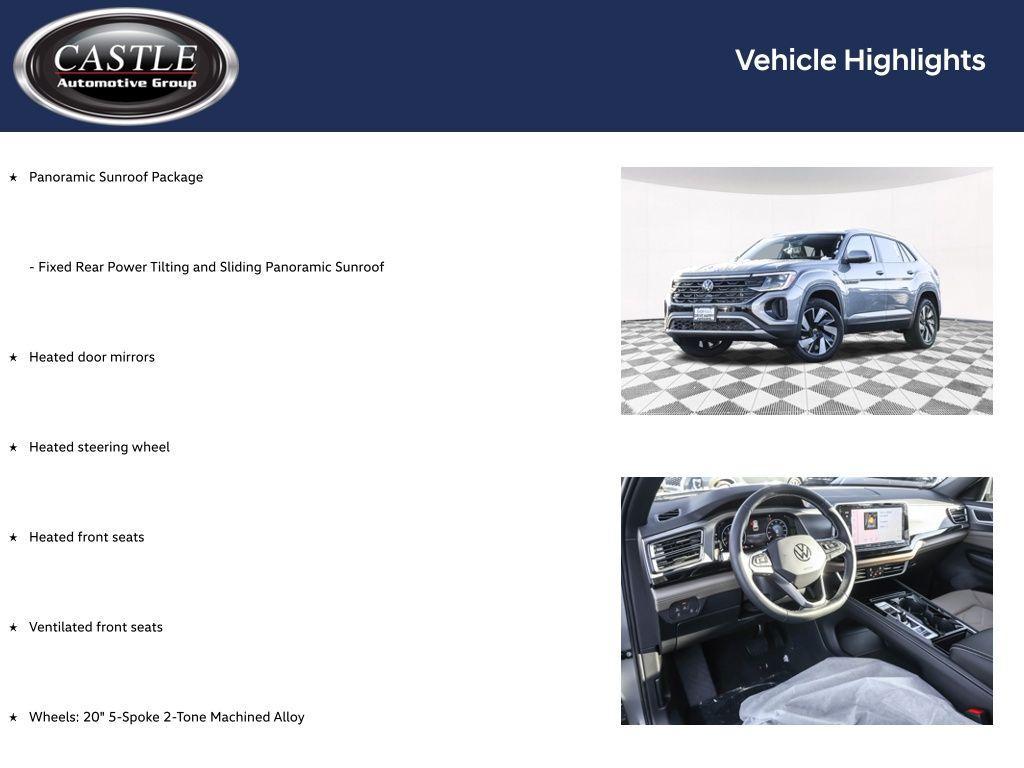 new 2026 Volkswagen Atlas Cross Sport car, priced at $44,298