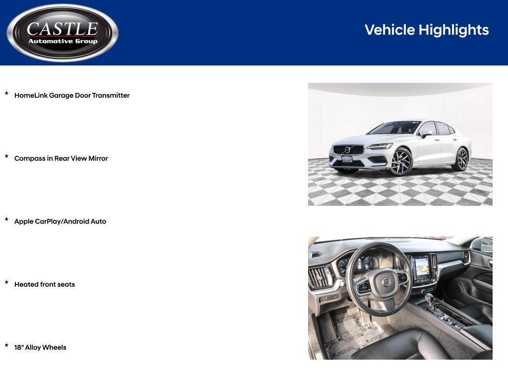 used 2020 Volvo S60 car, priced at $16,991
