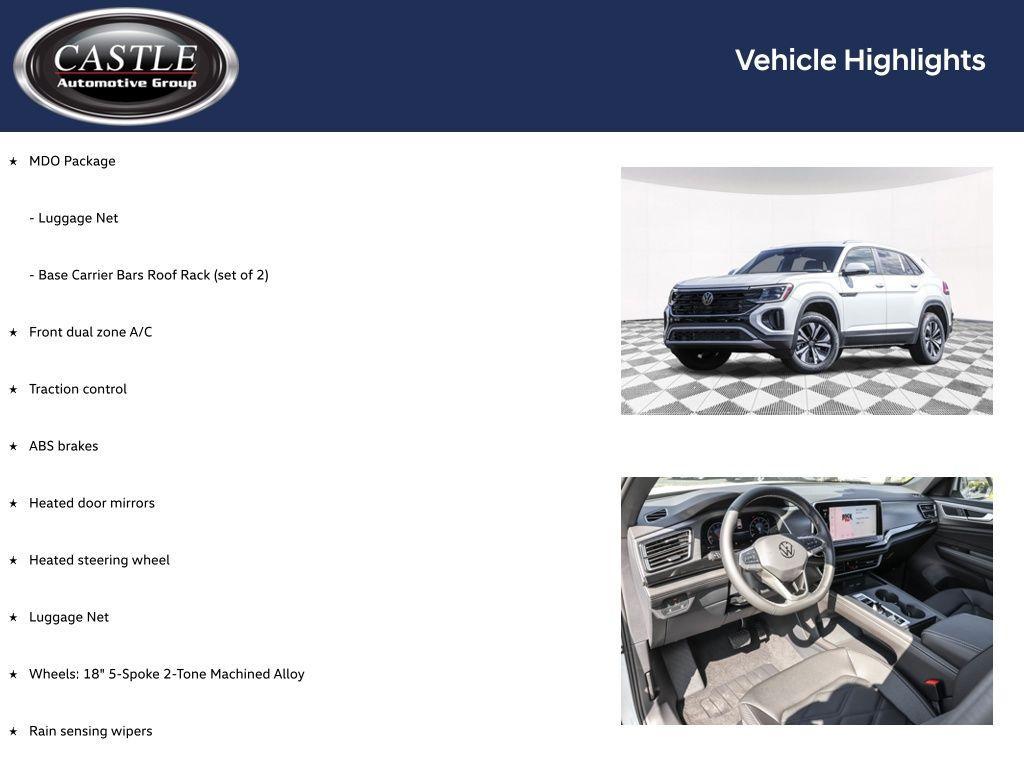 new 2026 Volkswagen Atlas Cross Sport car, priced at $39,044