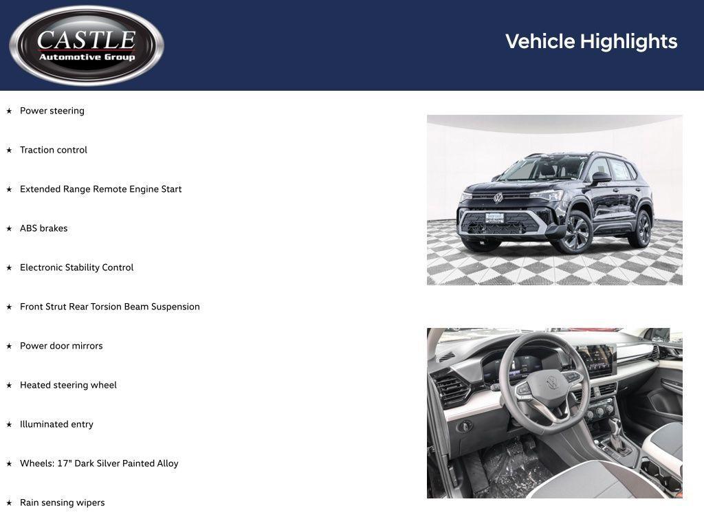 new 2026 Volkswagen Taos car, priced at $27,547