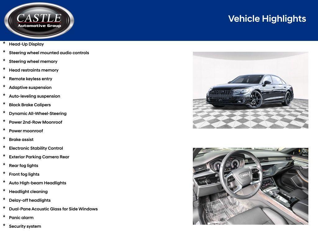 used 2024 Audi A8 car, priced at $63,478