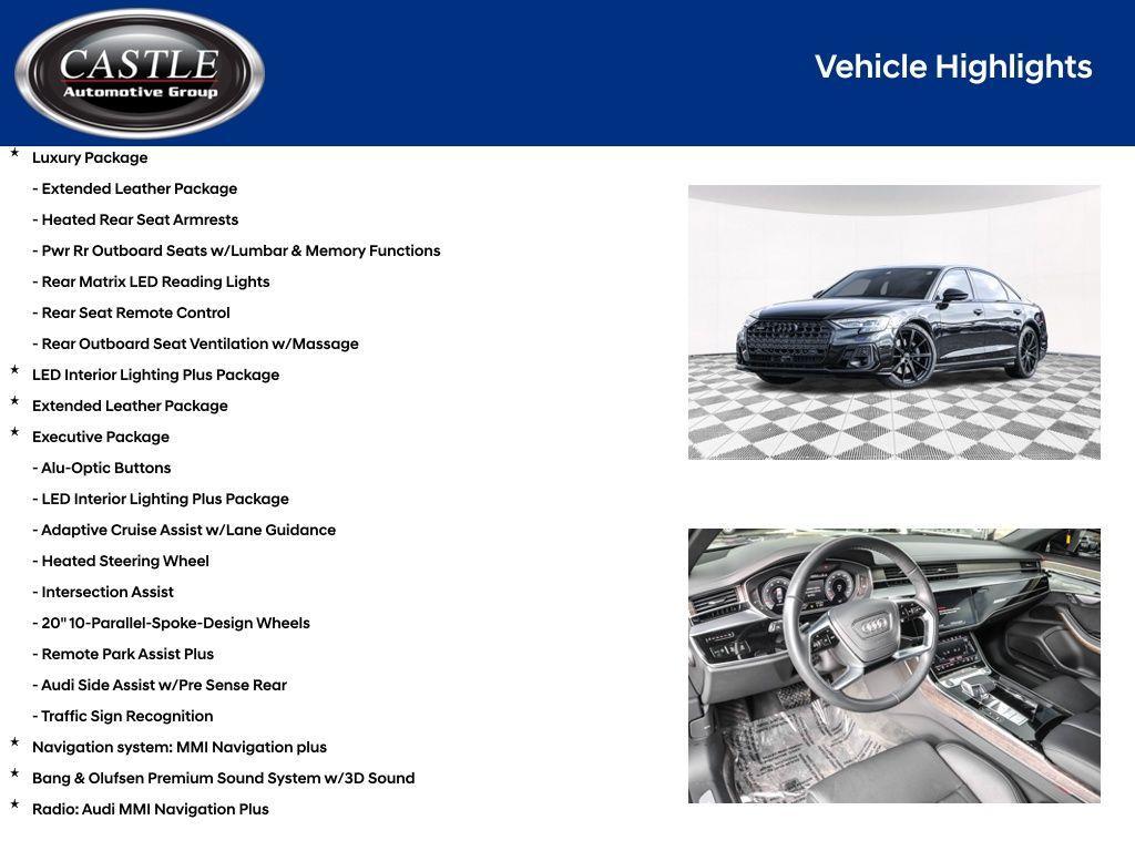 used 2024 Audi A8 car, priced at $63,478