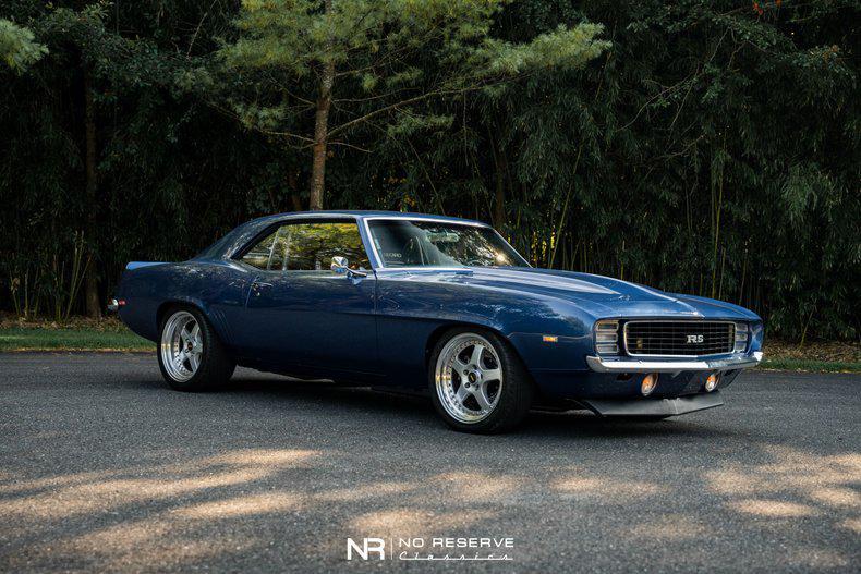 1969 Blue Chevrolet Camaro
