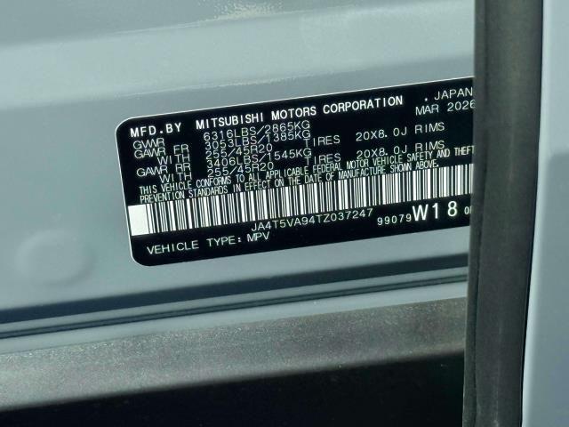 new 2026 Mitsubishi Outlander PHEV car, priced at $47,335