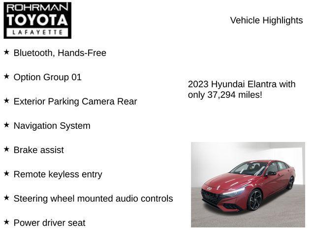 used 2023 Hyundai Elantra car, priced at $21,014