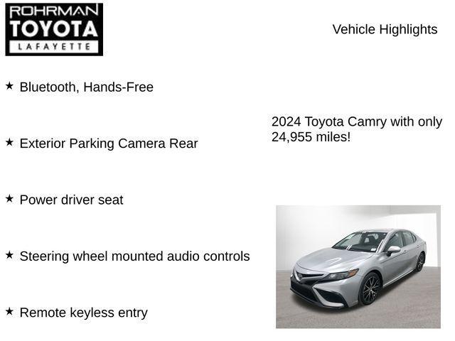 used 2024 Toyota Camry car, priced at $24,935