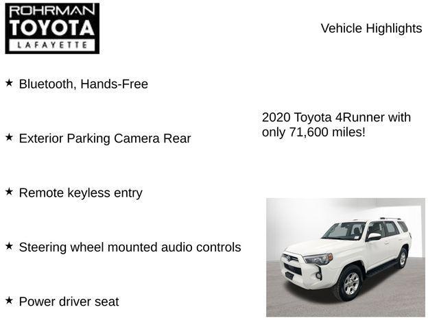 used 2020 Toyota 4Runner car, priced at $32,111