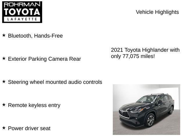 used 2021 Toyota Highlander Hybrid car, priced at $31,918