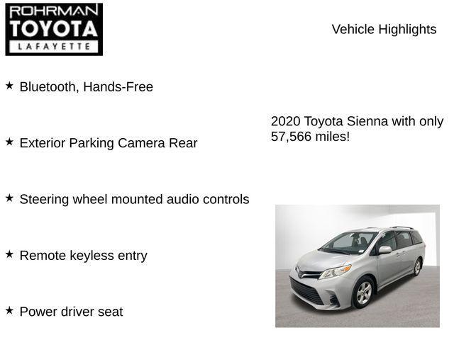 used 2020 Toyota Sienna car, priced at $26,685