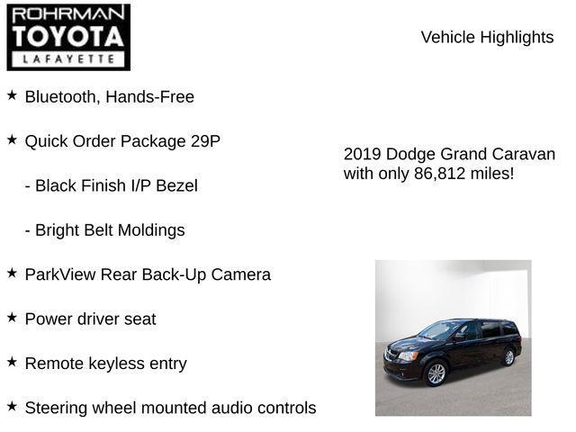 used 2019 Dodge Grand Caravan car, priced at $13,855