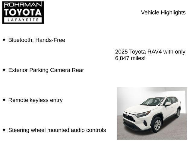 used 2025 Toyota RAV4 car, priced at $30,478