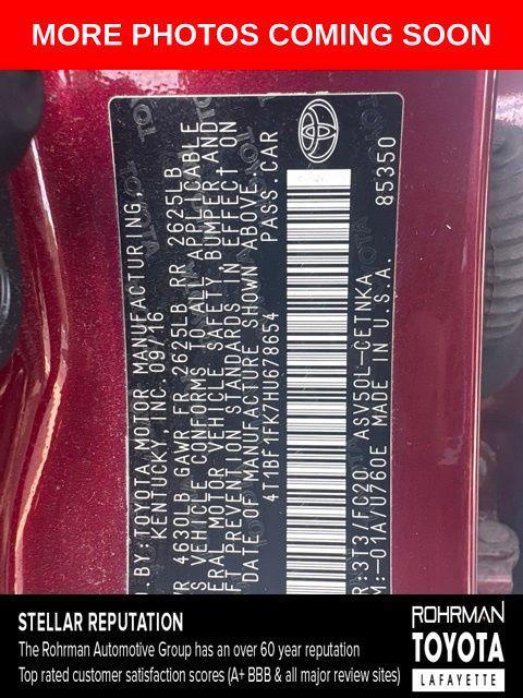 used 2017 Toyota Camry car, priced at $14,072