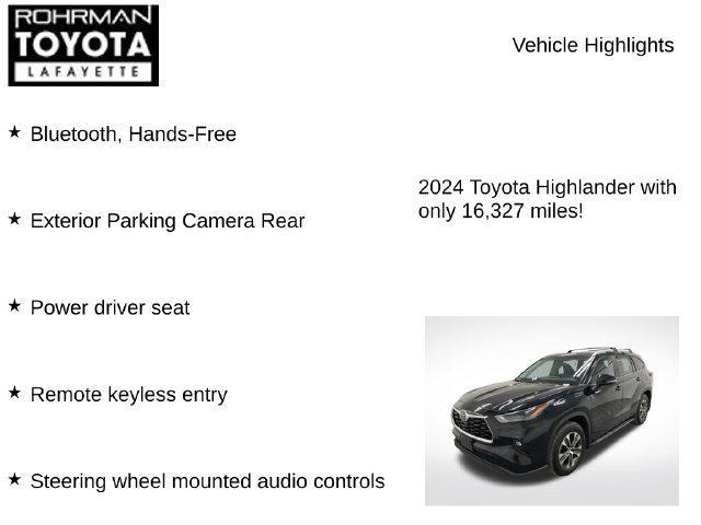 used 2024 Toyota Highlander car, priced at $41,562