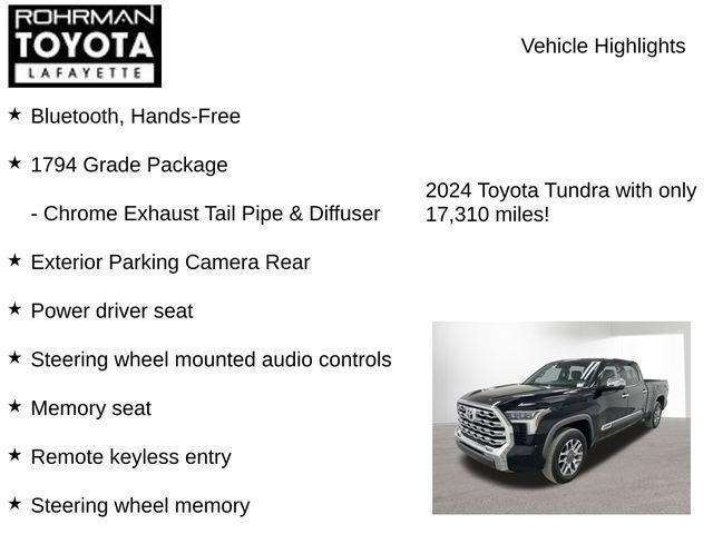 used 2024 Toyota Tundra car, priced at $55,863