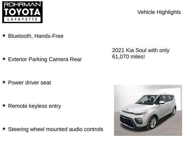 used 2021 Kia Soul car, priced at $13,885
